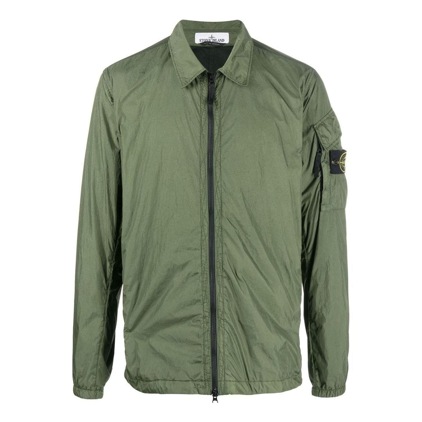 Vetrovka Stone Island Crinkle Reps Overshirt Jacket Zelené | 771510223-V0058, 0