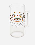 Large Decorative Glass Pitcher