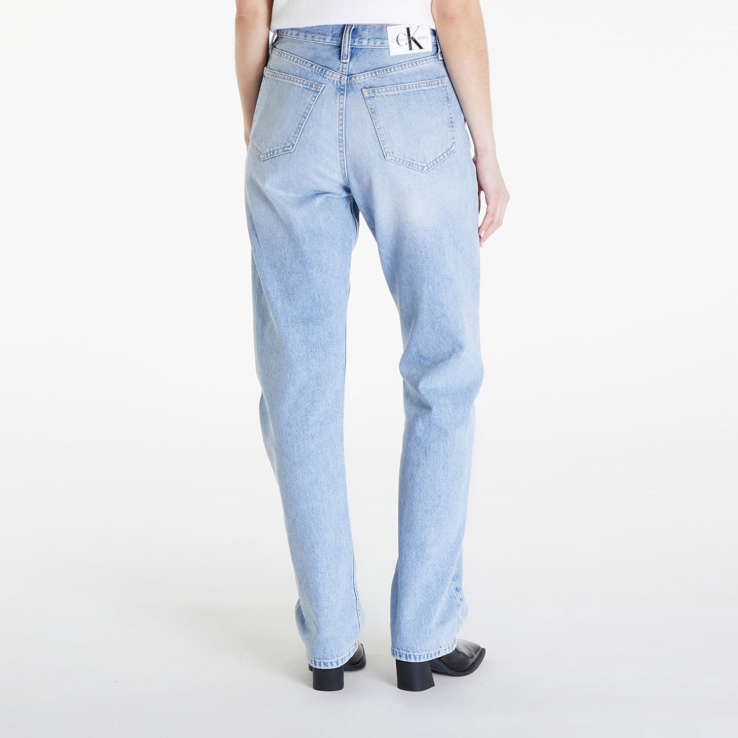 Džínsy CALVIN KLEIN Jeans High Rise Straight Jeans Denim Light Modrá | J20J222779 1AA, 1