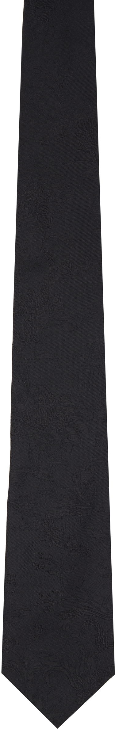 Opasok Dries Van Noten Dries Van Noten Jacquard Silk Tie Čierna | 251-021602-1903, 0
