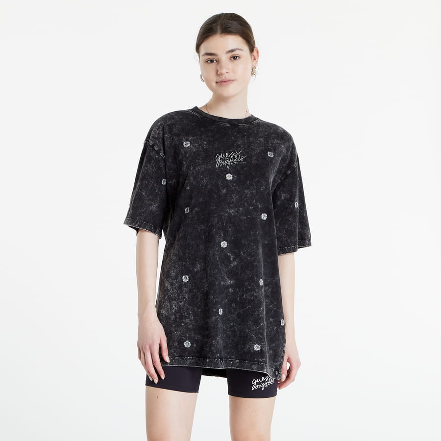 Tričko GUESS Originals T-Shirt Dress Čierna | W2GK01K9Y40-JTMU, 0