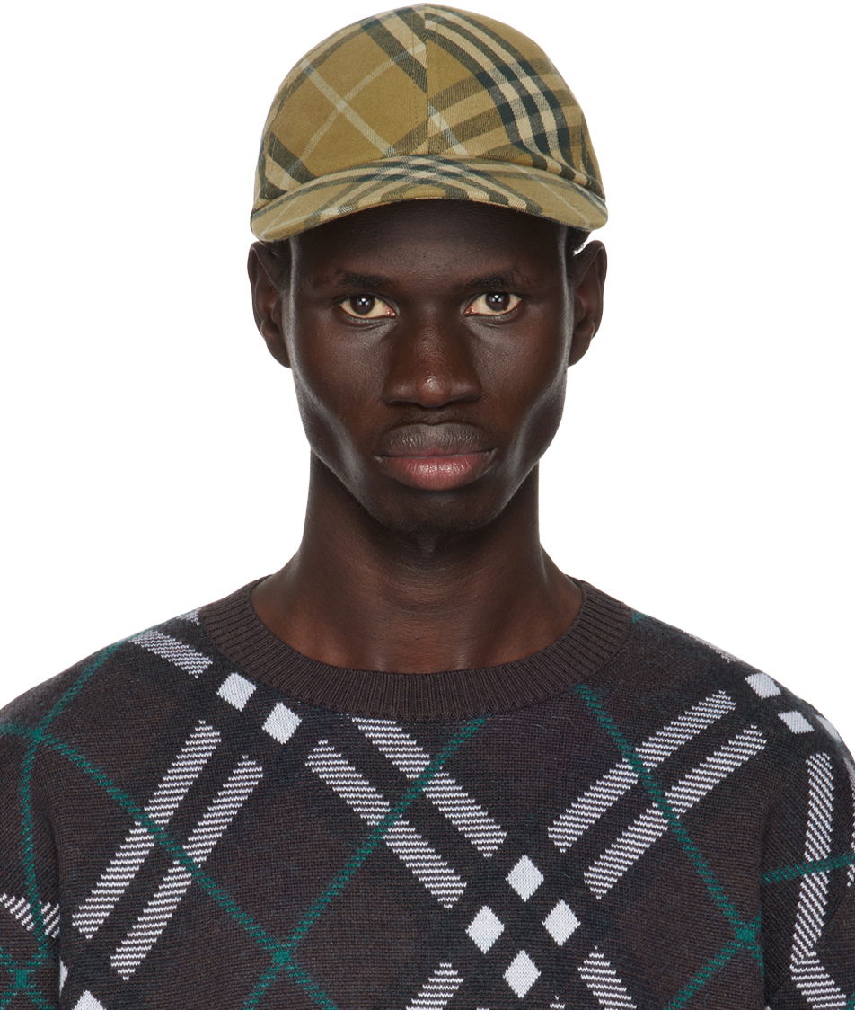 Šiltovka Burberry Burberry Check Cotton Baseball Cap Béžová | 8098529, 0