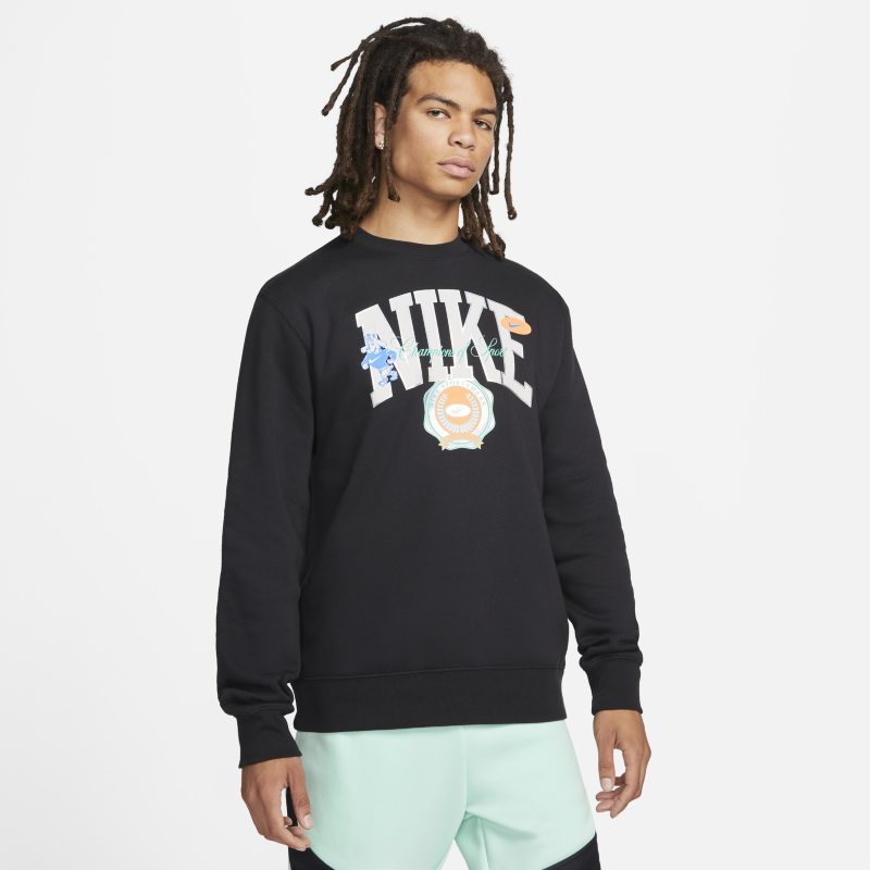 Mikina Nike Sportswear Fleece Crew Čierna | DR8033-010