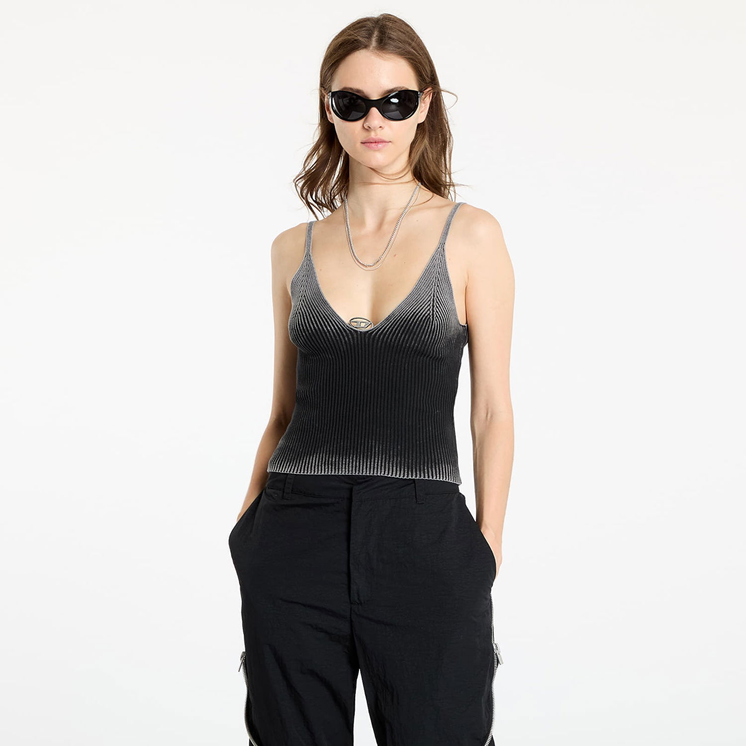 Tielko Diesel Top M-Laila Knitwear Top Black Čierna | A14842_0PHAV Black, 0