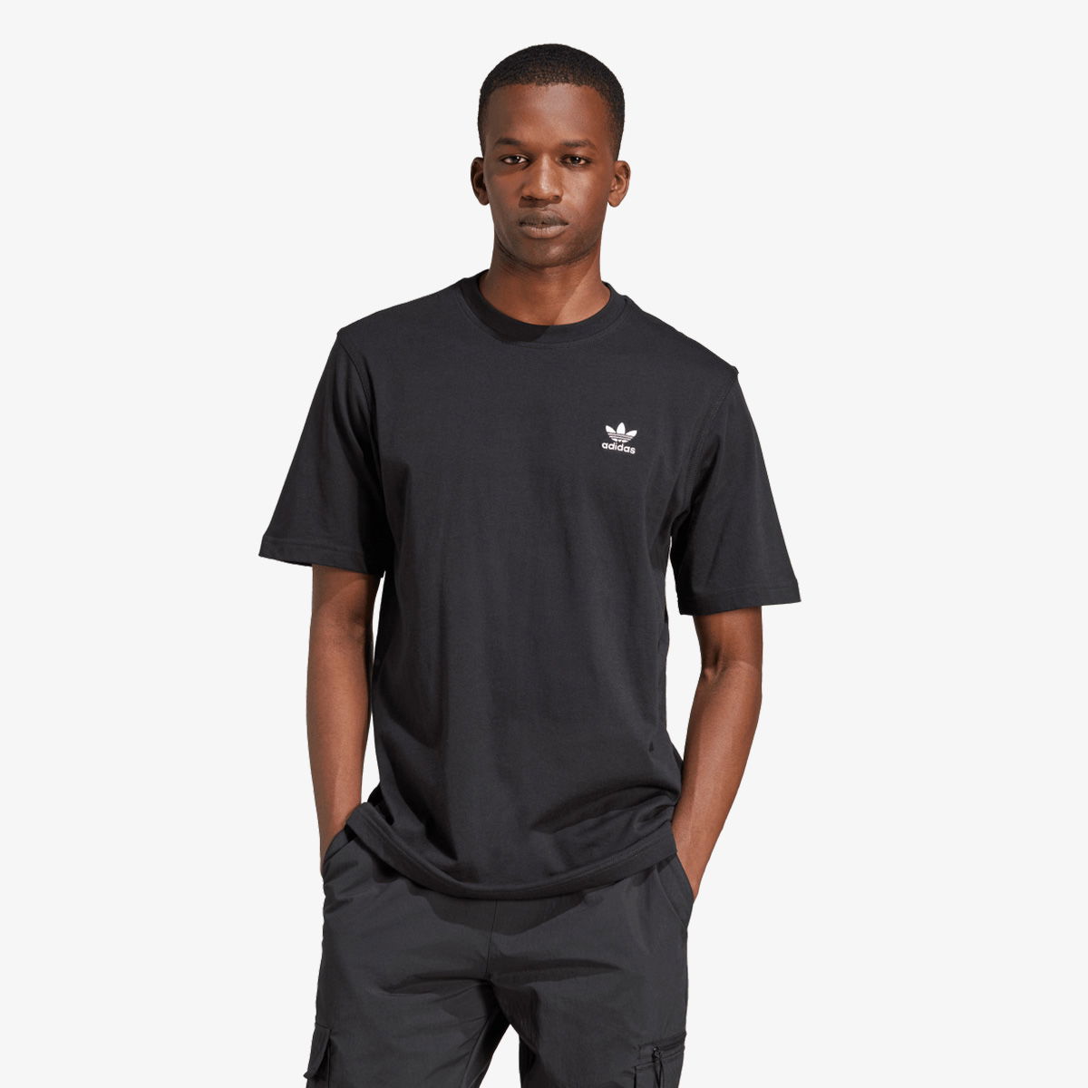 Tričko adidas Originals Trefoil Essential T-Shirt Čierna | JI8545, 0