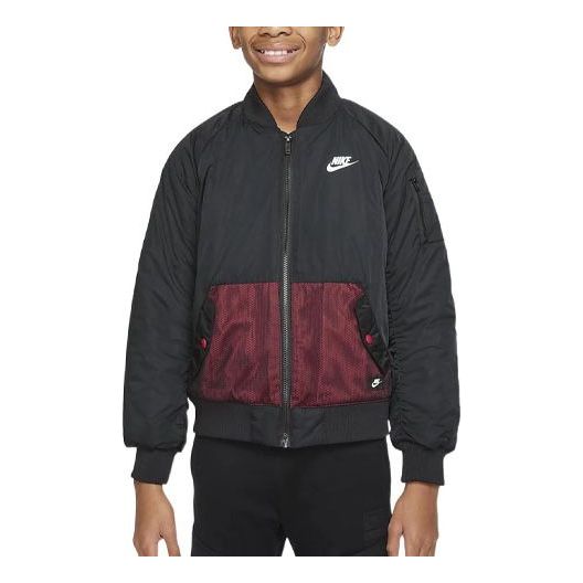 Bomber bunda Nike Kids' Printed Bomber Jacket Čierna | DV6498-010