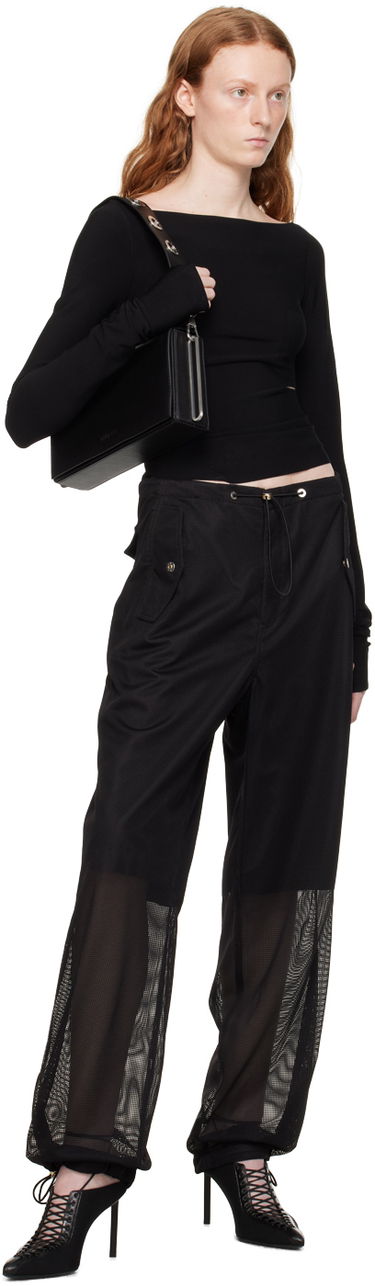 Nohavice Dion Lee Grid Mesh Panel Trousers Čierna | C2155P23, 3