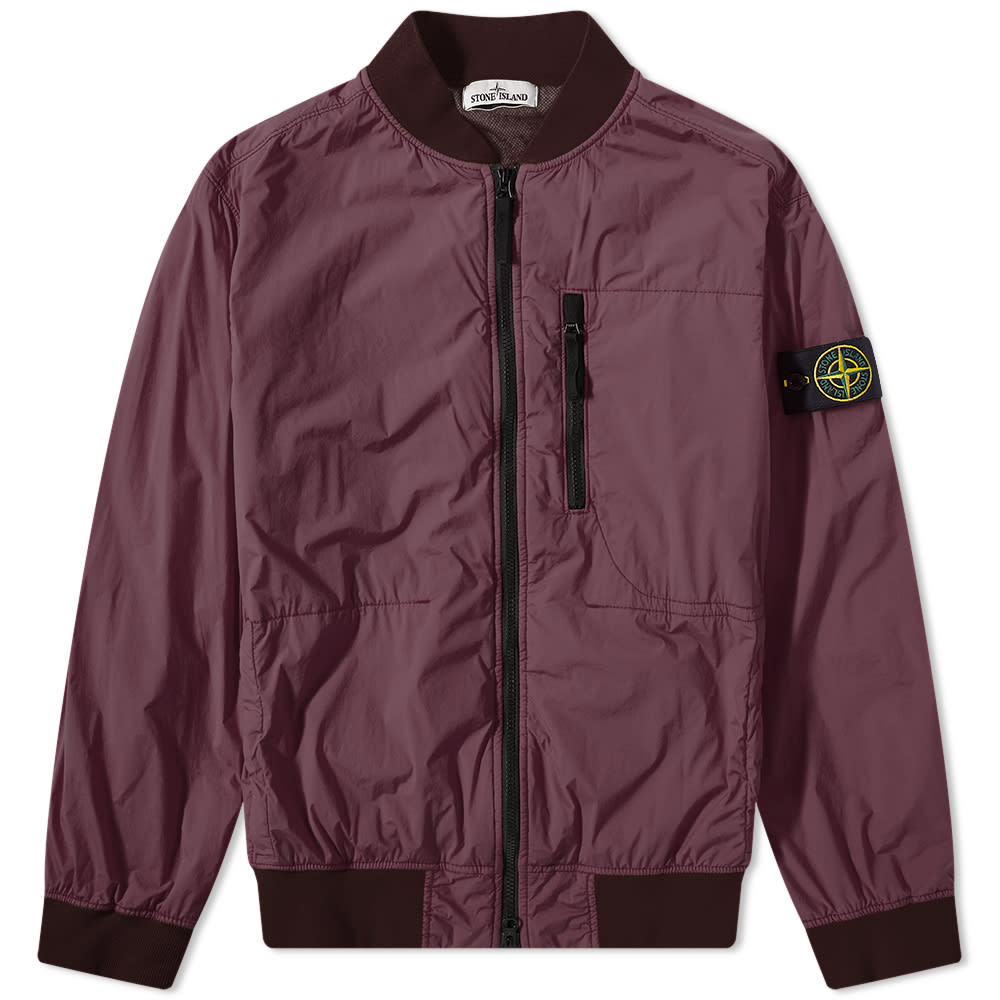 Bomber bunda Stone Island Nylon-Tc Bomber Jacket Vínová | 761541331-V0011, 0