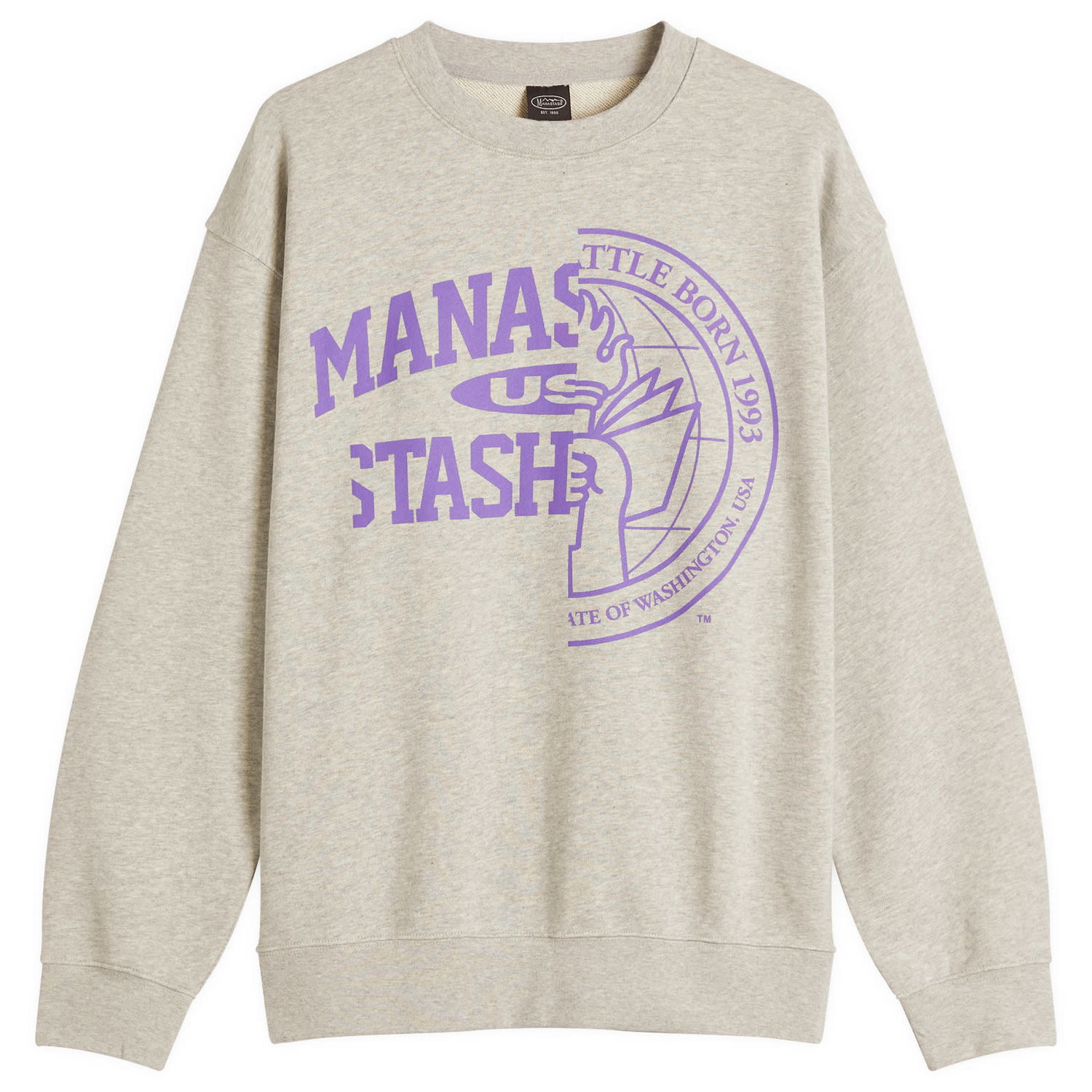 Sveter Manastash Citee Collegiate Sweatshirt Šedá | 7925132001-382, 1