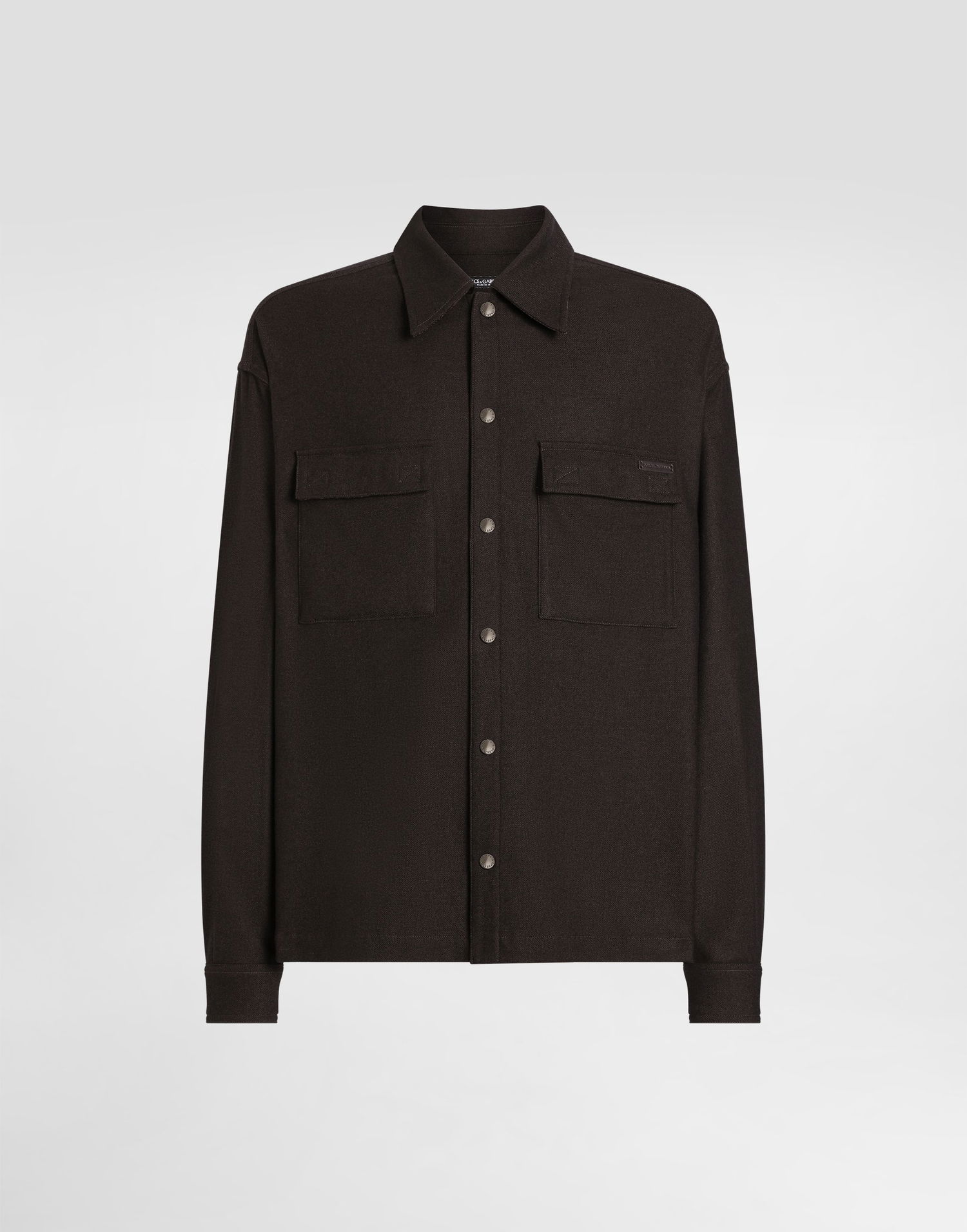Košeľa Dolce & Gabbana Dolce & Gabbana Wool Shirt Hnedá | G5MM6TFURNCM3977, 0