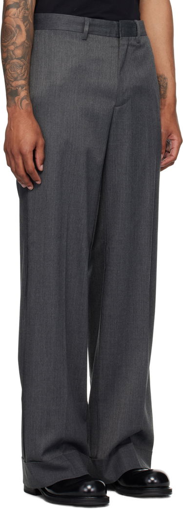 Nohavice Maison Margiela MM6 Maison Margiela Rolled Cuff Trousers Šedá | SH0KA0047 S47848, 1