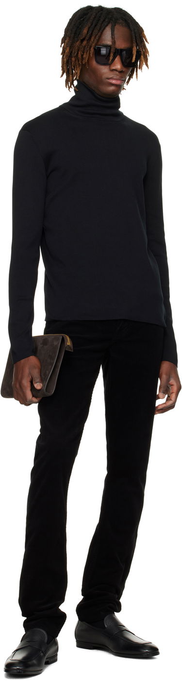 Sveter Tom Ford TOM FORD Cotton Turtleneck Čierna | KRL040-YMC033S25, 3