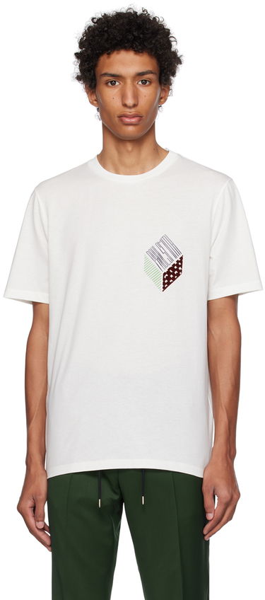 Tričko Paul Smith Paul Smith Cube T-Shirt Biela | M1R-697P-LP3995-01, 0