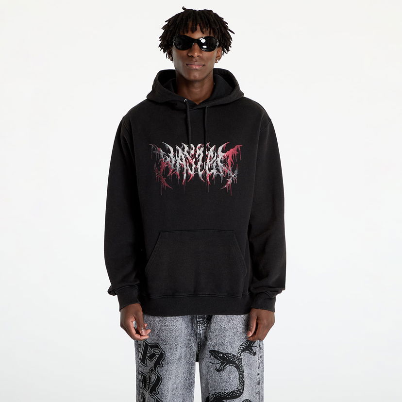 Mikina Wasted Paris Scythe Hoodie Faded Black Čierna | WP_000182