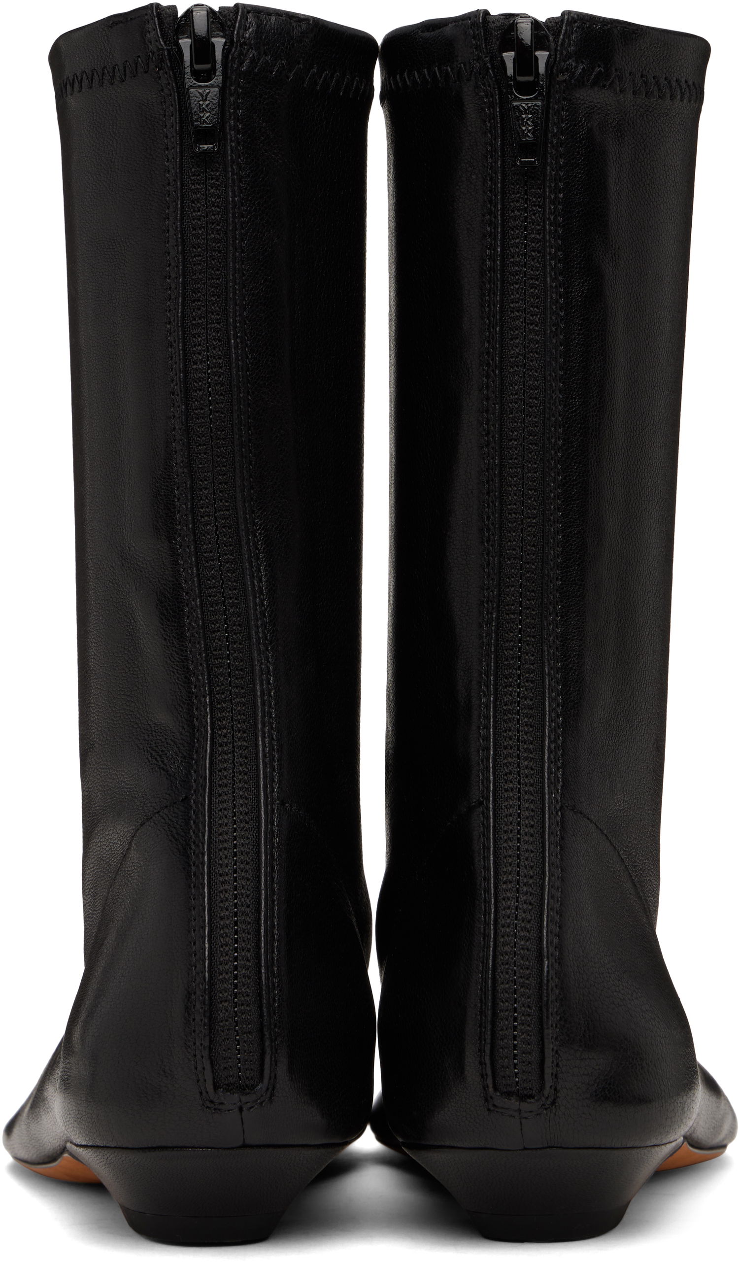 Tenisky a topánky Khaite Khaite Apollo Flat Ankle Boots Čierna | F1082-836, 1