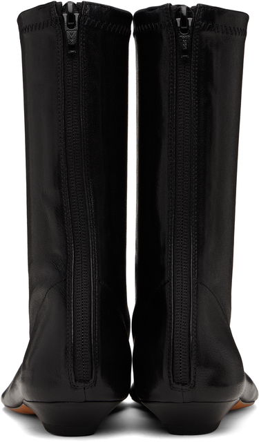 Tenisky a topánky Khaite Khaite Apollo Flat Ankle Boots Čierna | F1082-836, 1