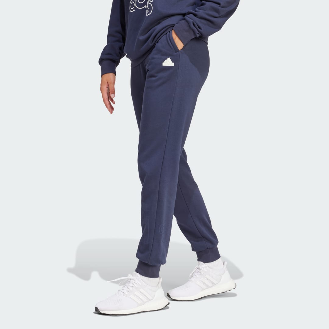 Tepláky adidas Performance Regular Fit Print Joggers Navy | IS4286, 0