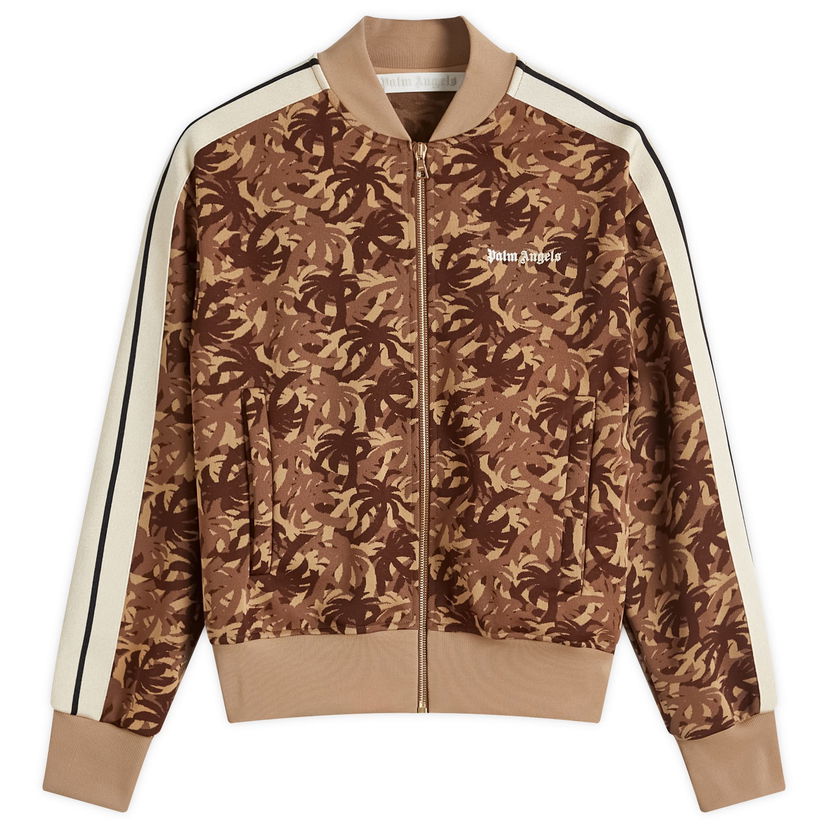 Bomber bunda Palm Angels PAlms Camo Bomber Track Jacket Hnedá | PWBD050F24FAB0016003