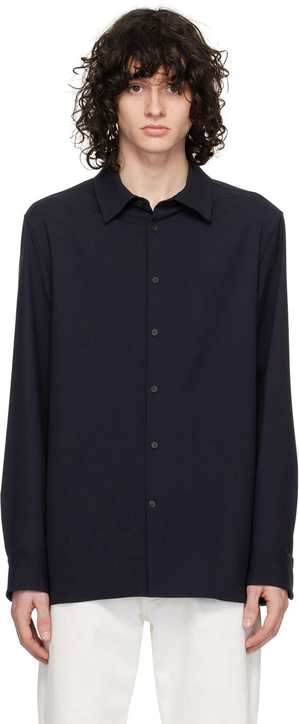 Košeľa The Row Long Sleeve Button Up Shirt Čierna | 283-W1842, 0