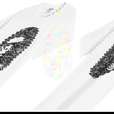 Tričko BAPE Neon Camo Big Ape Head Tee Biela | 001TEL301039M-WHT, 1