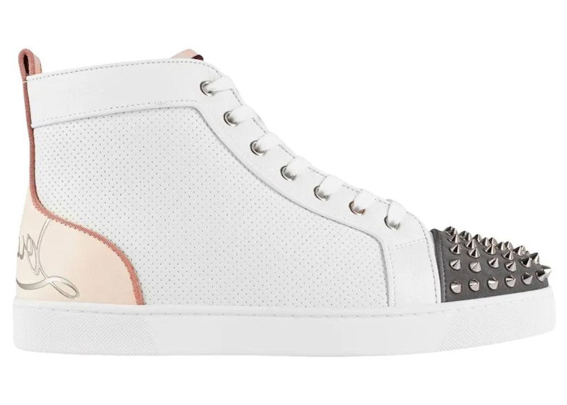 Tenisky a topánky Christian Louboutin Fun Lou Spikes Flat Biela | 3220146 CMA3, 0