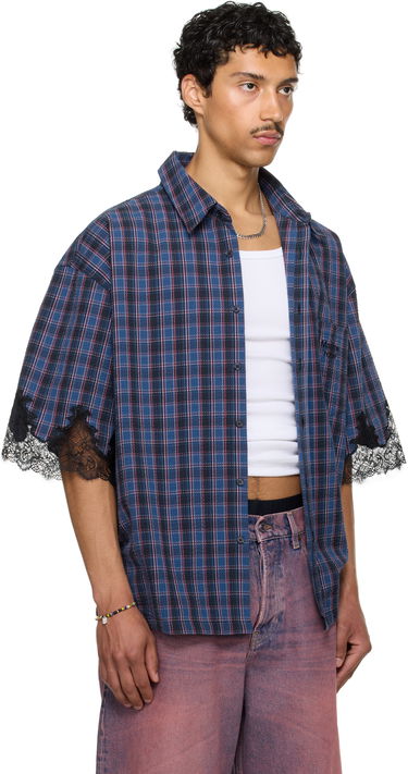 Košeľa Martine Rose Martine Rose Lace Overshirt Modrá | 478WS28527, 1