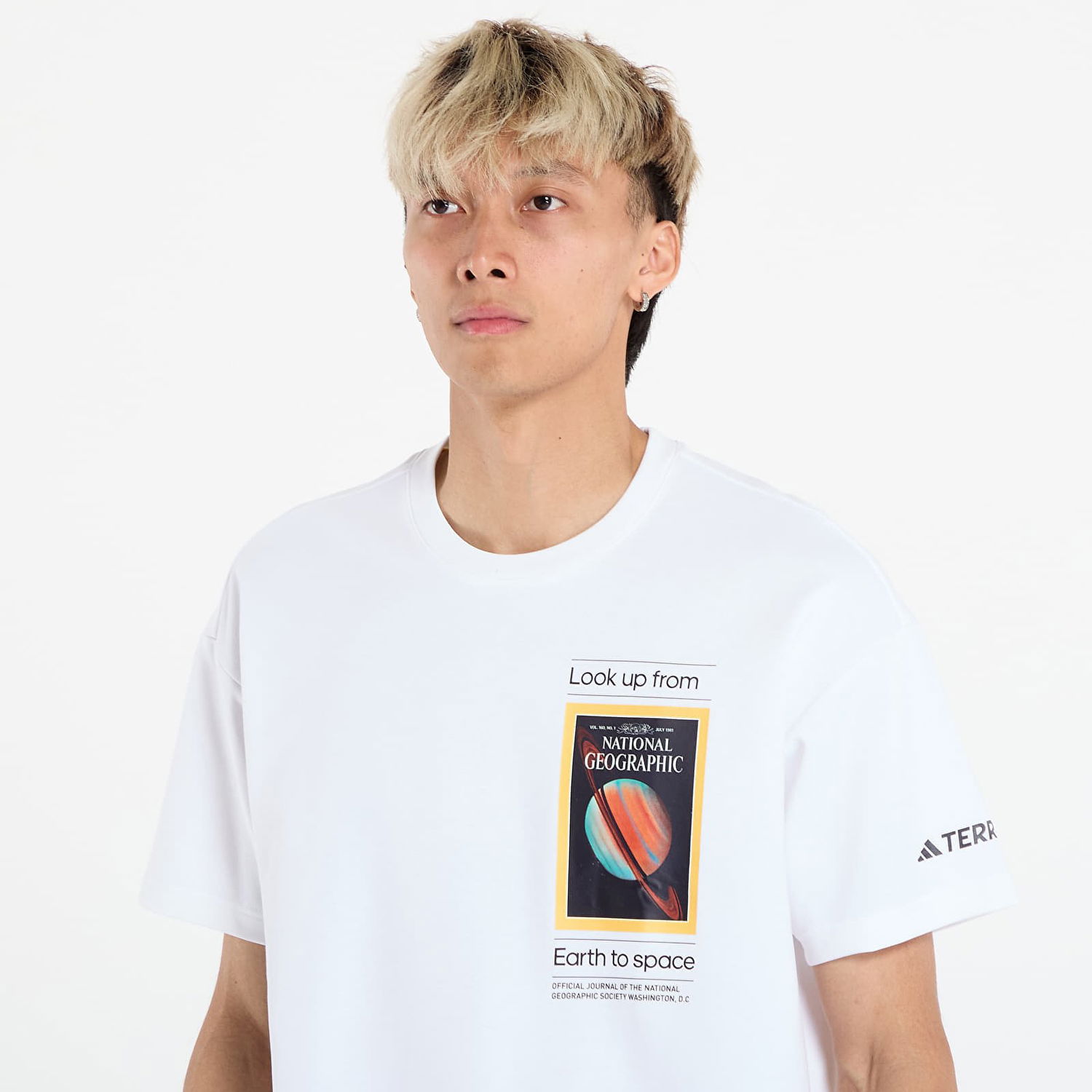 Tričko adidas Performance National Geographic AEROREADY Graphic Tee Biela | KC2349, 1