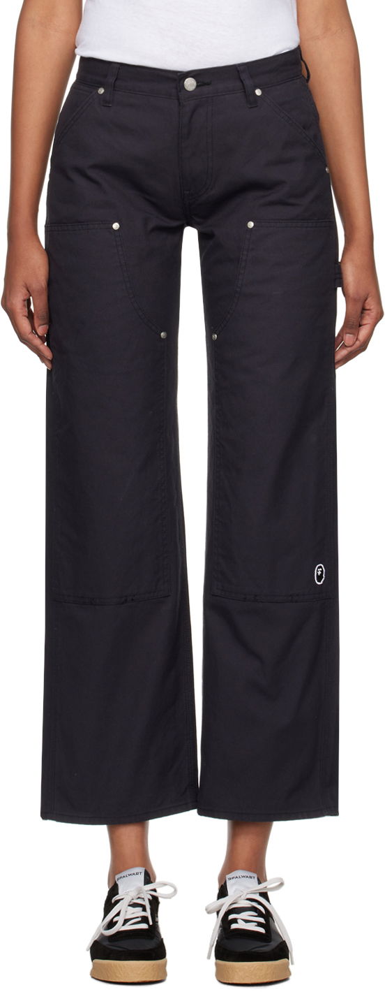 Nohavice BAPE Ape Head Trousers Čierna | 001PTJ302001L, 0