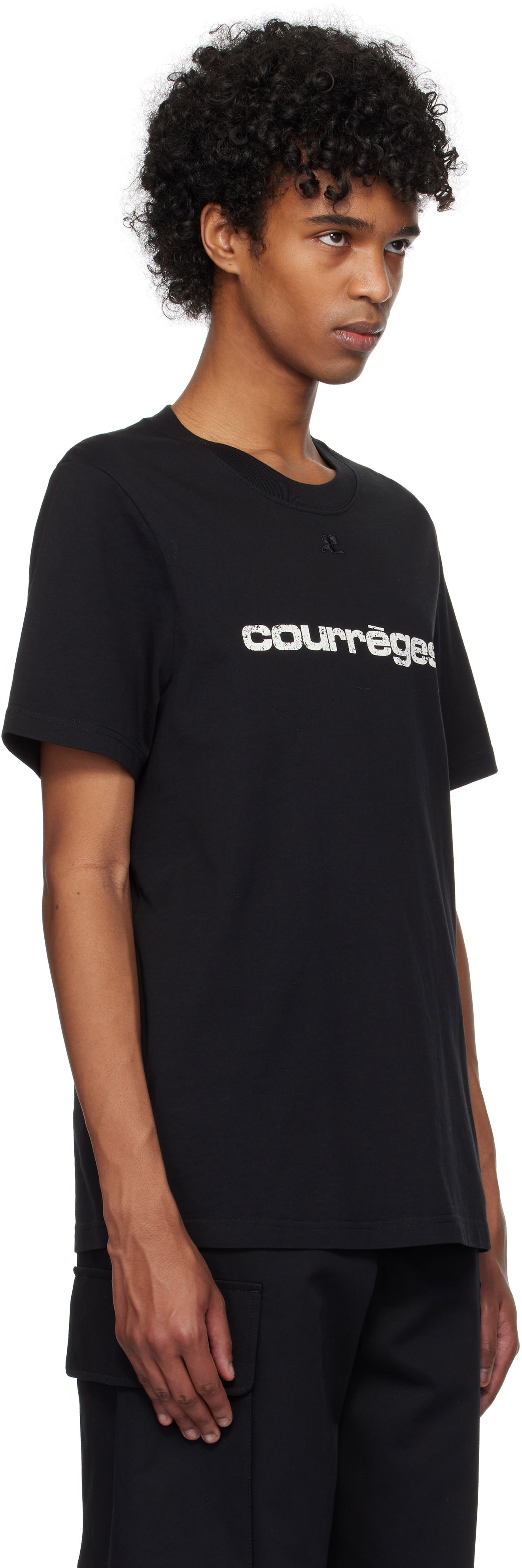 Tričko Courrèges Courrèges AC Logo T-Shirt Čierna | 125JTS008JS0112, 1