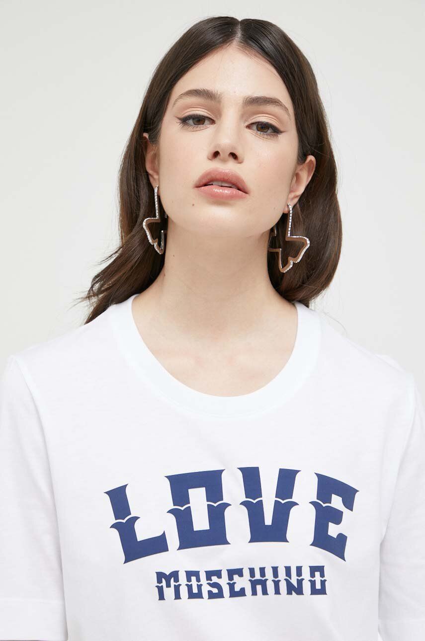 Tričko Moschino Love Cotton T-shirt Biela | W.4.F15.4K.M.3876, 0