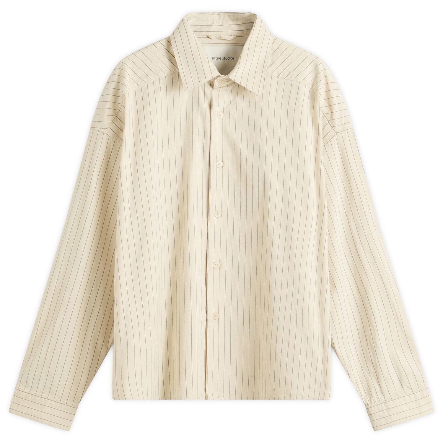 Košeľa Entire Studios Entire Studios Miller Striped Shirt, Size Small Béžová | ESU-S25-2007-IR, 0