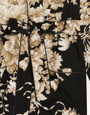 Košeľa Dolce & Gabbana Rose-print Silk Vanity Shirt Čierna | F5Q03TFSA7YHN4OX, 3