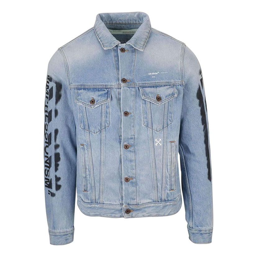 Bunda Off-White Off-White Impressionism Denim Jacket Modrá | OMYE005R193860157310