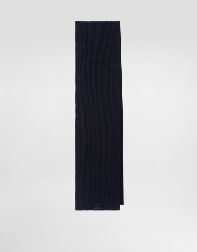 Šál Dolce & Gabbana Dolce & Gabbana Knitted Wool Scarf Navy | GX13KZJDVCIB0665