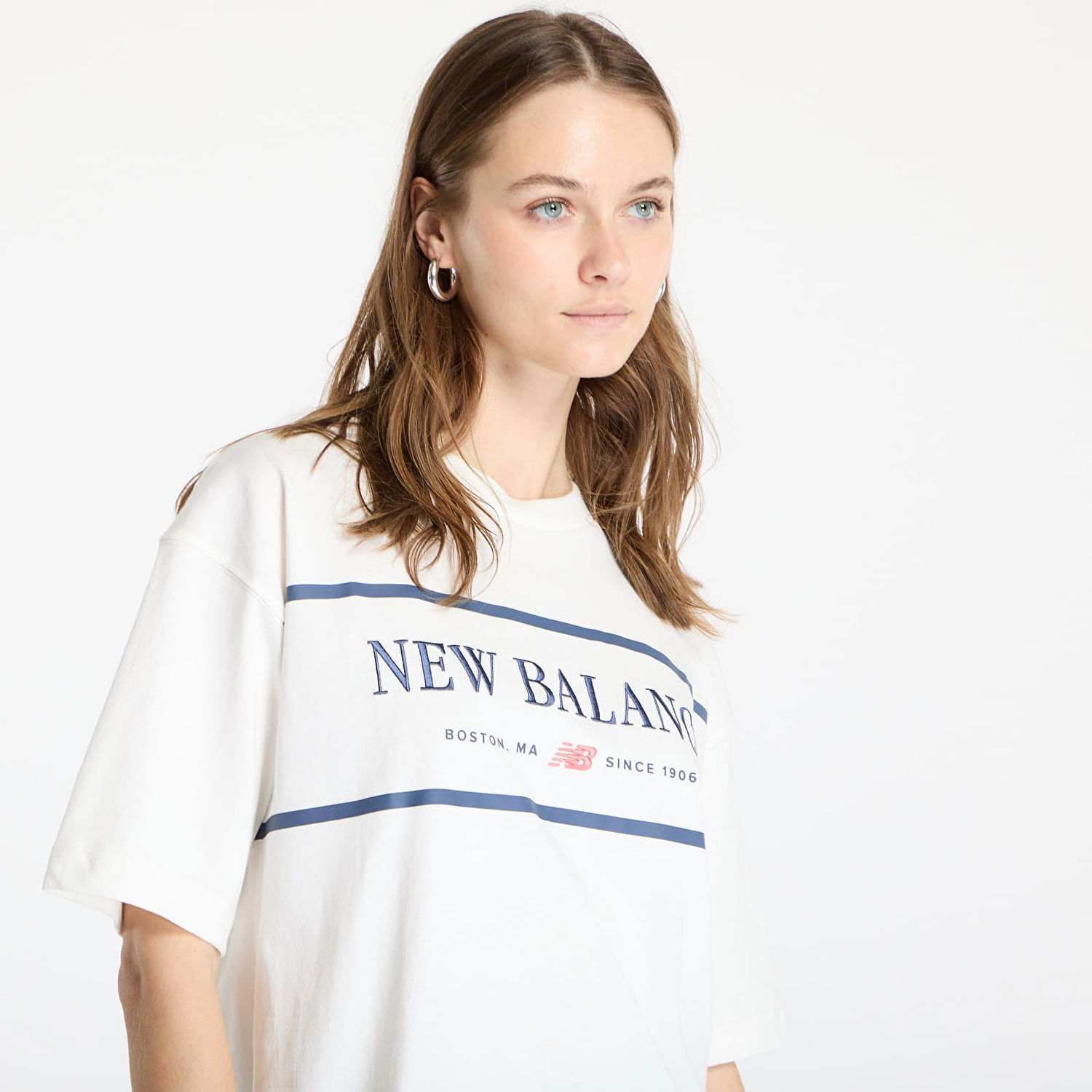 Tričko New Balance T-Shirt WT51910 Béžová | NBWT51910SST, 1