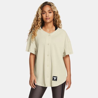 Tričko Under Armour Project Rock Easy Go Over Shirt für Damen Silt Béžová | 1382707-273, 0