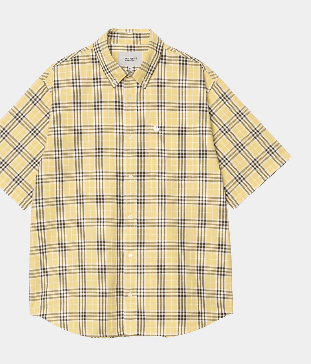 Košeľa Carhartt WIP Carhartt WIP S/S Niven Check Shirt Žltá | I034542_18, 0
