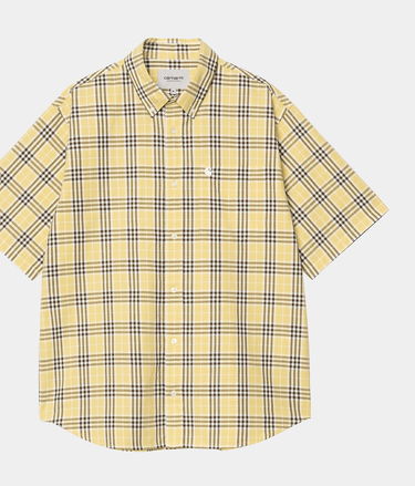 Košeľa Carhartt WIP Carhartt WIP S/S Niven Check Shirt Žltá | I034542_18, 0