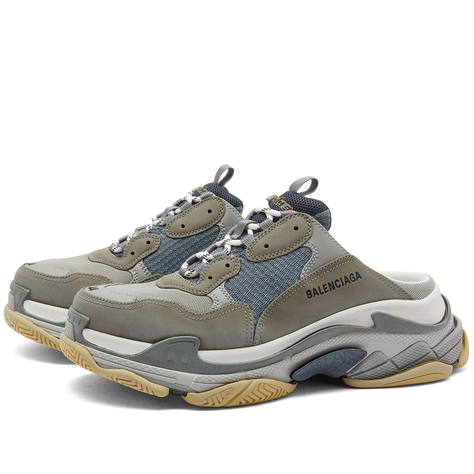 Triple S "Mule Grey Blue"