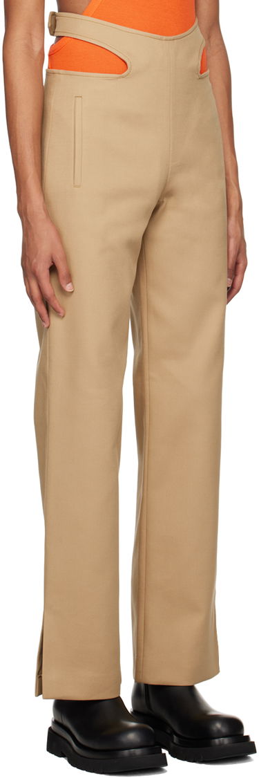 Nohavice Dion Lee Dion Lee Y-Front Buckle Trousers Biela | C2099R23, 4