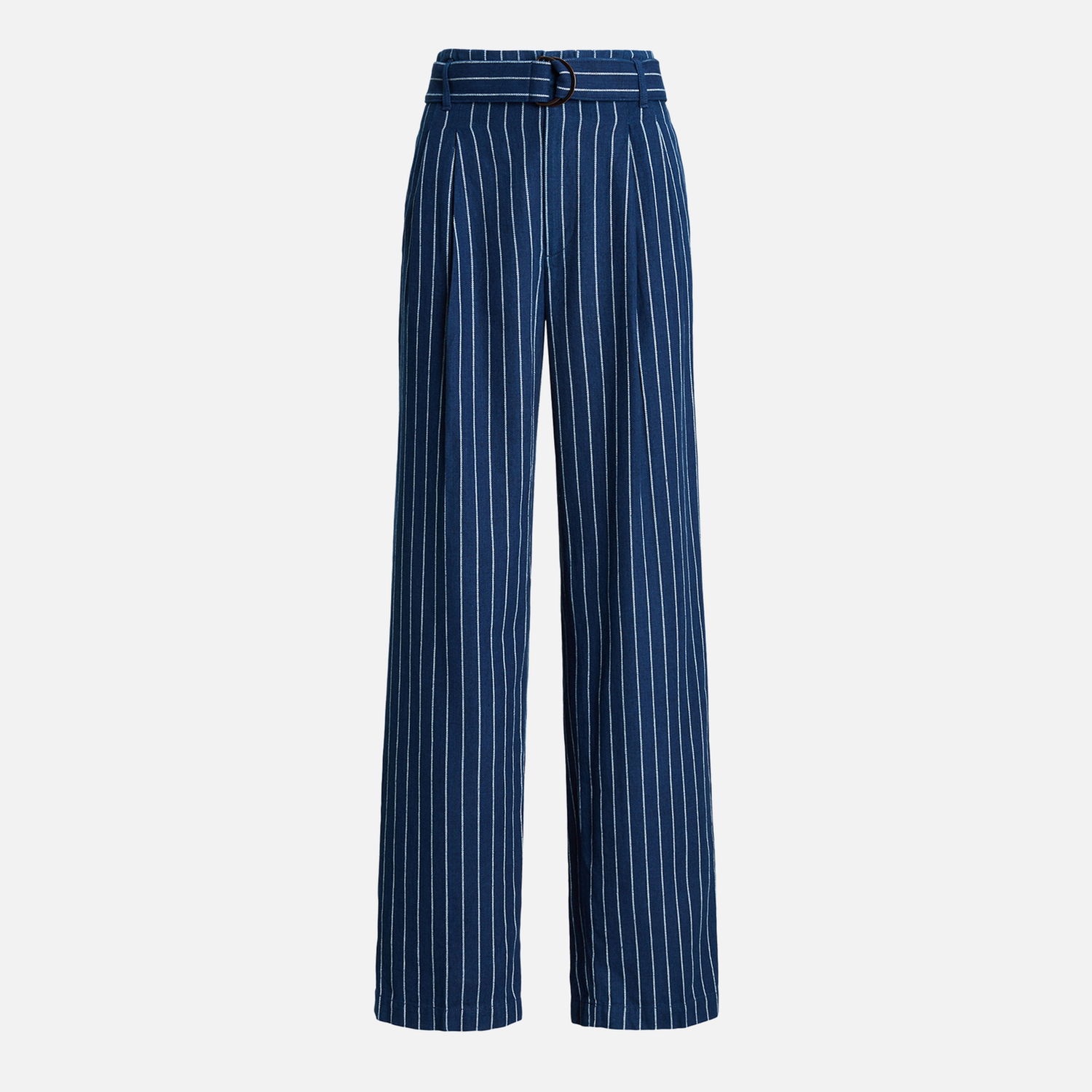 Nohavice Polo by Ralph Lauren Striped Twill Wide-Leg Trousers Modrá | 211934938001, 0