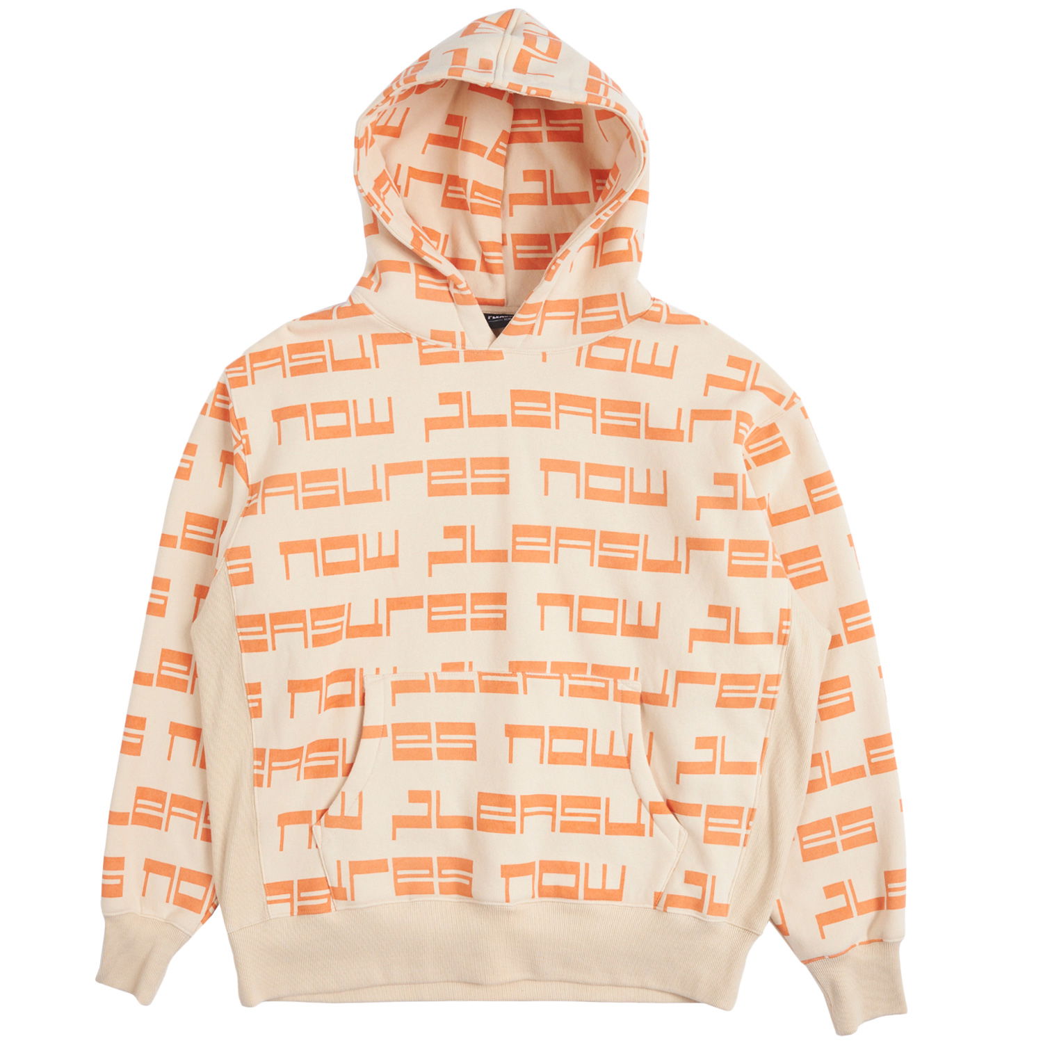 Mikina Pleasures Tier Hoodie Ivory Oranžová | P23SP022-IVORY, 0
