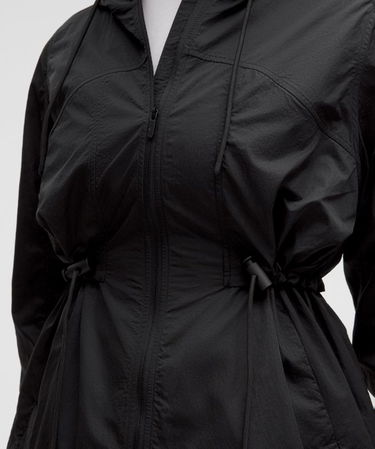 Vetrovka lululemon lululemon Water-Repellent Hooded Jacket with Drawcord Čierna | prod11860005, 6