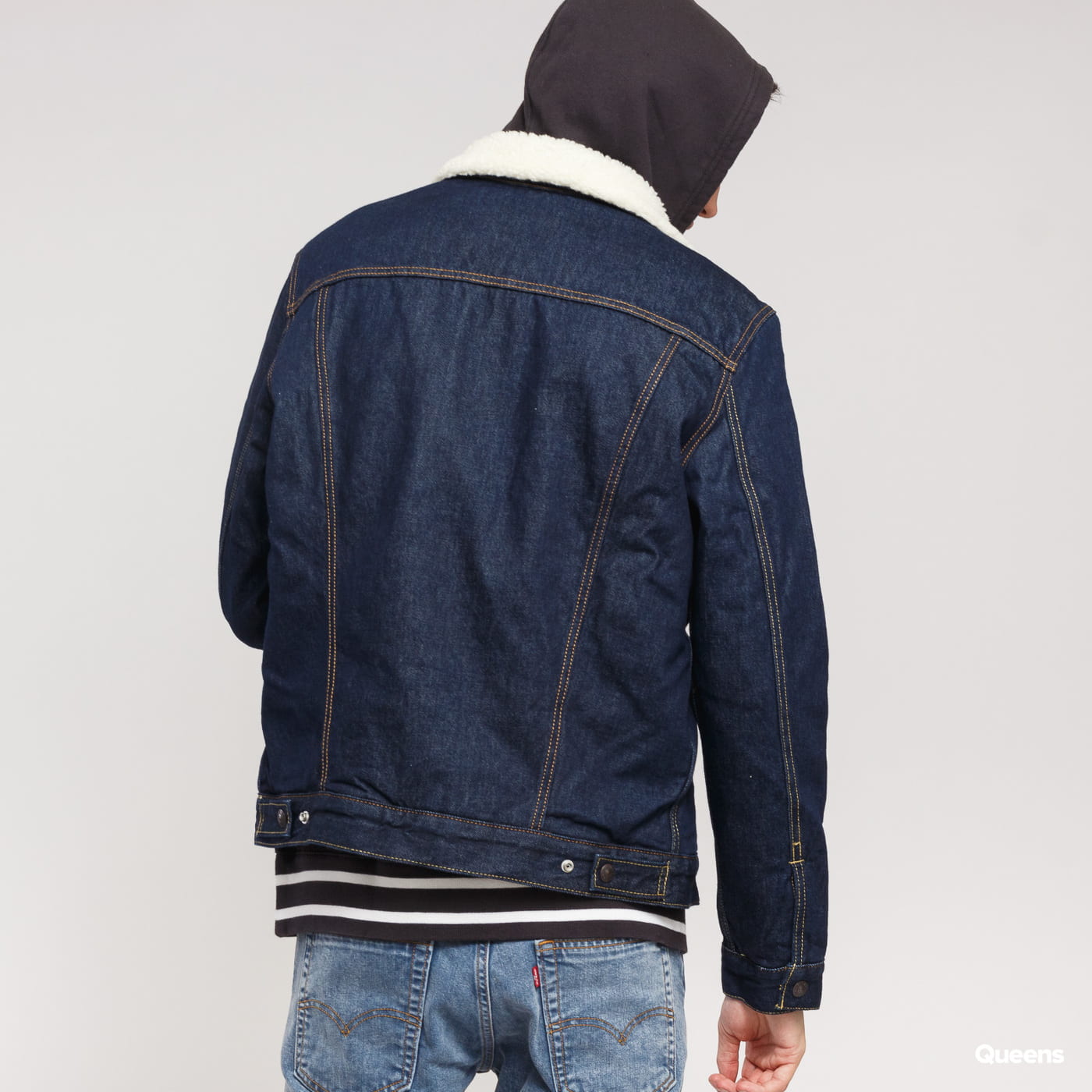 Bunda Levi's Type 3 Sherpa Trucker Navy | 16365-0084, 1