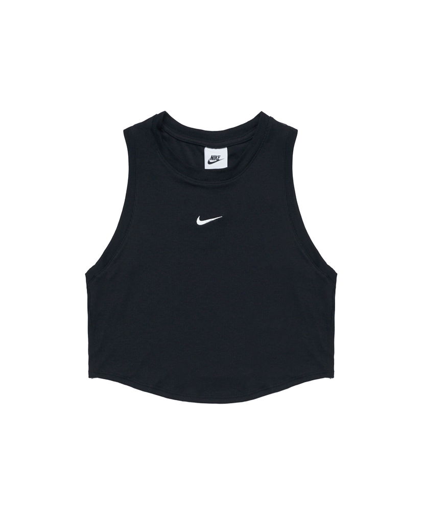 Tielko Nike WMNS ESSENTIALS RIBBED CROPPED Čierna | FB8279-010