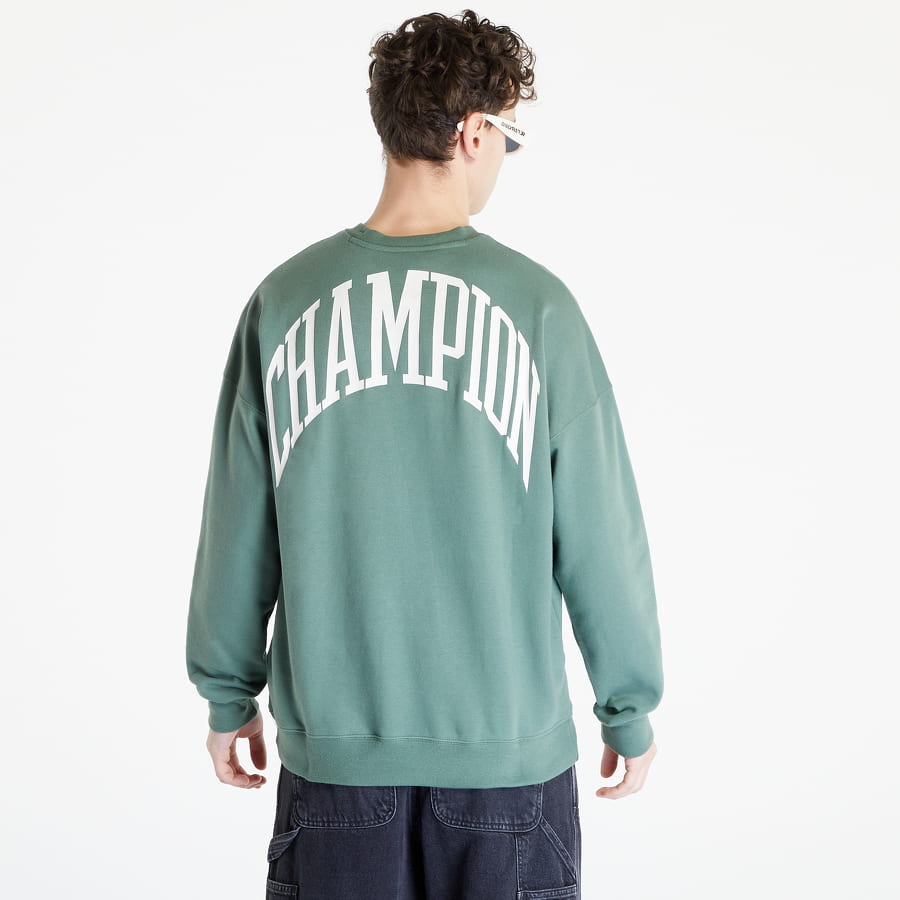 Mikina Champion Crewneck Sweatshirt Zelené | 218517 CHA GS506, 1