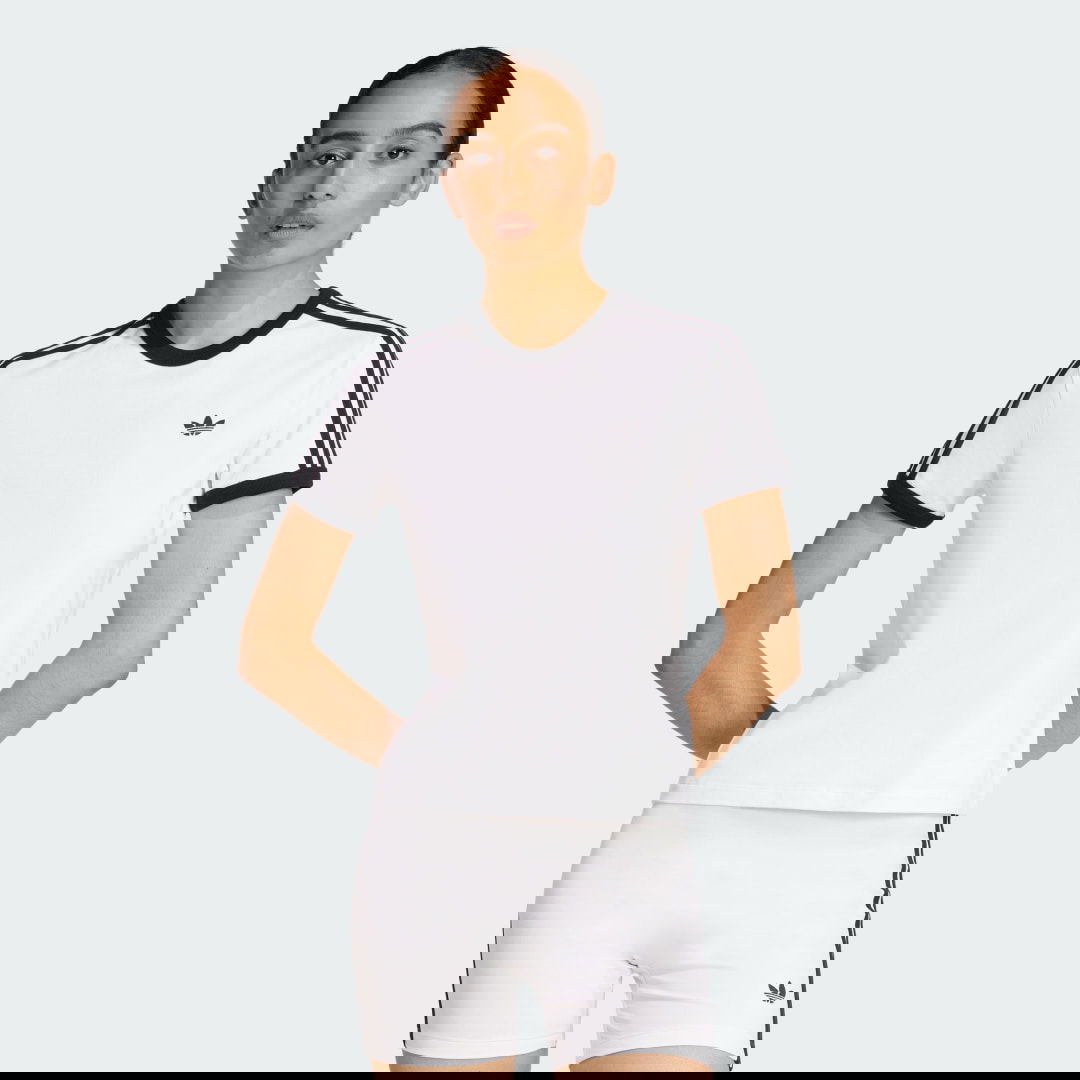 Tričko adidas Performance T-Shirt 3 Stripes Slim Biela | KD3683, 0