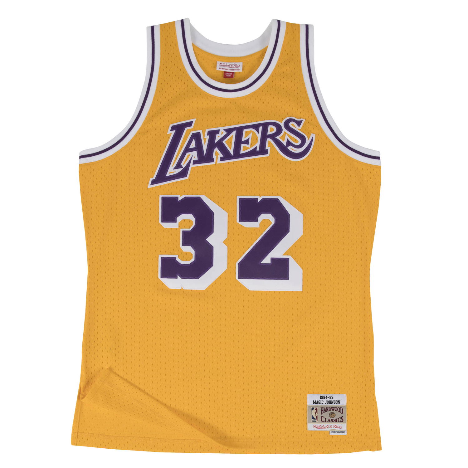 Dres Mitchell & Ness NBA Swingman Jersey Los Angeles Lakers Magic Johnson Žltá | SMJYGS18175-LALLTGD84EJH, 0