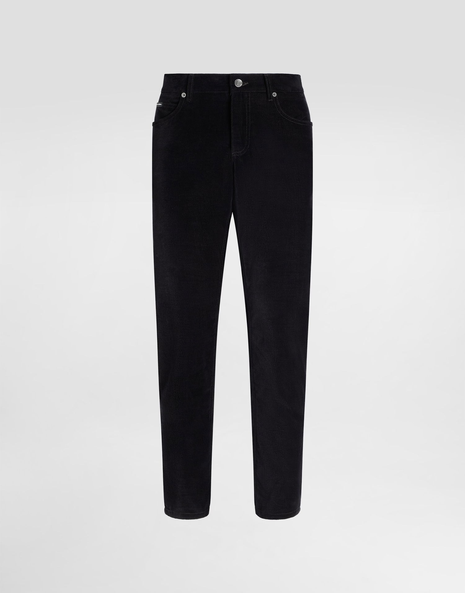 Nohavice Dolce & Gabbana Dolce & Gabbana Cotton And Cashmere Regular Trousers Čierna | GYJCCTGJ589N0000, 0