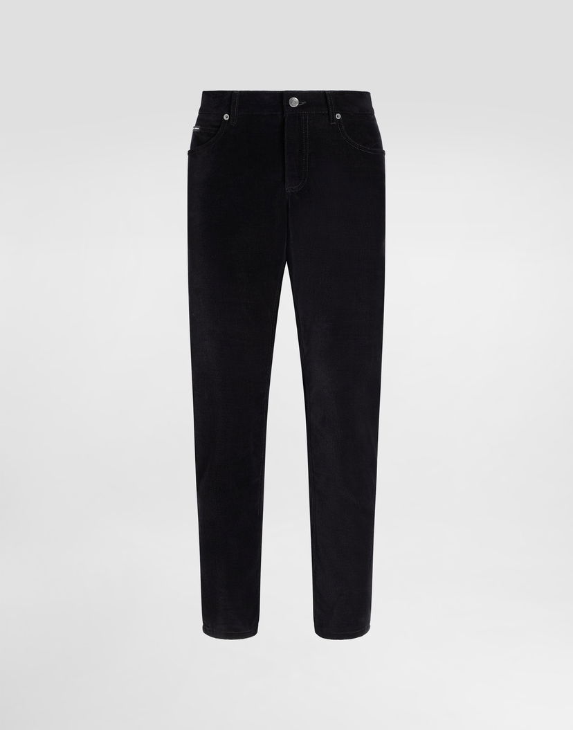 Nohavice Dolce & Gabbana Dolce & Gabbana Cotton And Cashmere Regular Trousers Čierna | GYJCCTGJ589N0000